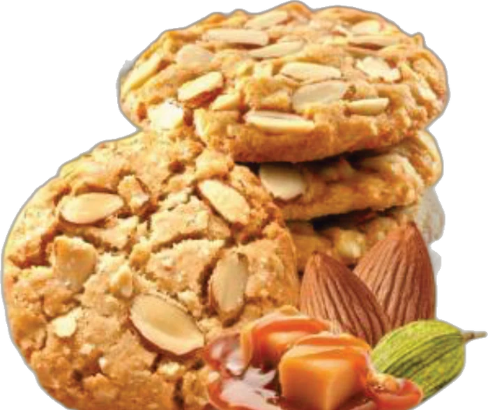 Cardamom Butterscotch cookies, close up